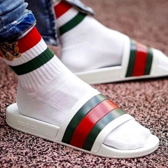 Gucci Other - NEW Gucci Signature Stripe Sandals